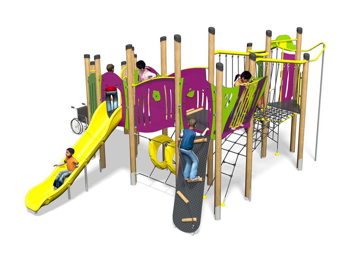 Torre de Actividades Inclusiva Fusion Plus P
