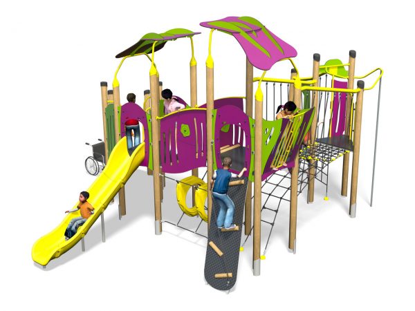 Torre de Actividades Inclusiva Fusion Plus PT