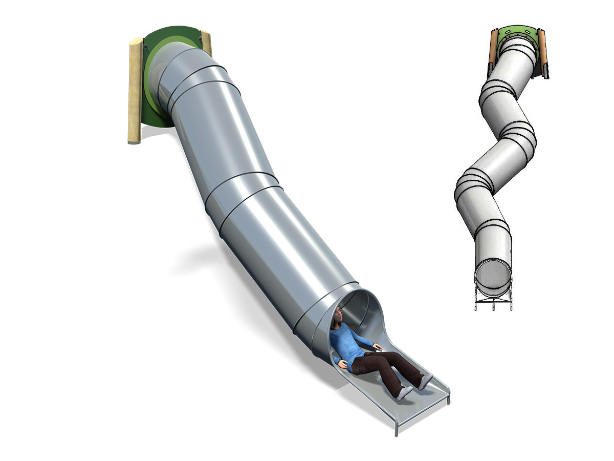 Escorrega Tubular de Talude 4.9 SS