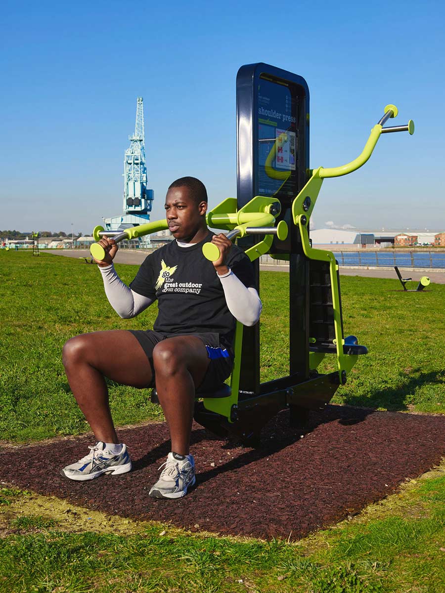 Galvanized Lat Pull Down/Shoulder Press - Image 3