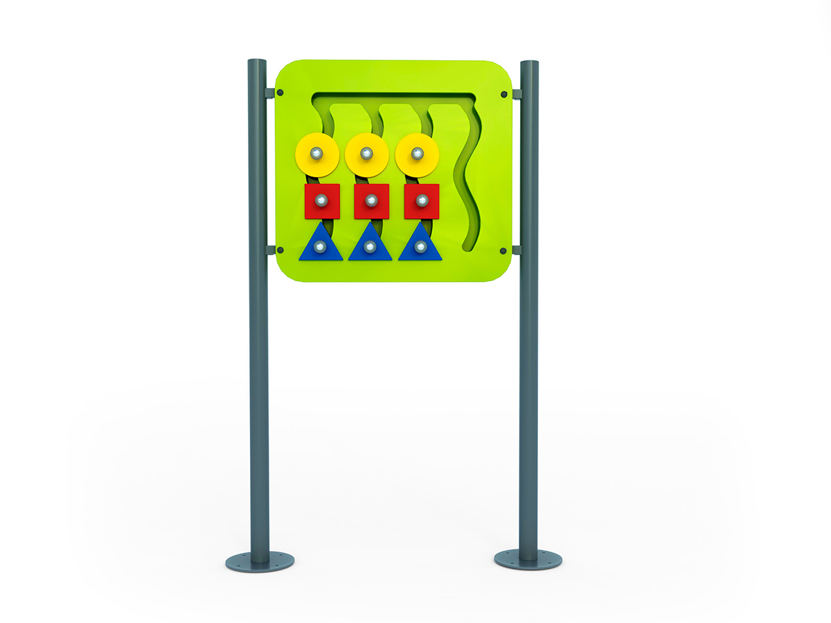 Painel de Jogo Geométrico Inclusivo